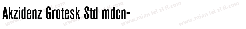 Akzidenz Grotesk Std mdcn字体转换